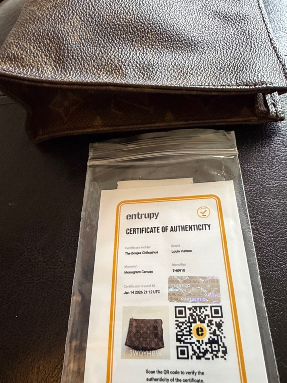 Louis Vuitton Monogram Canvas Pouch in Brown and Tan - Picture 6 of 11